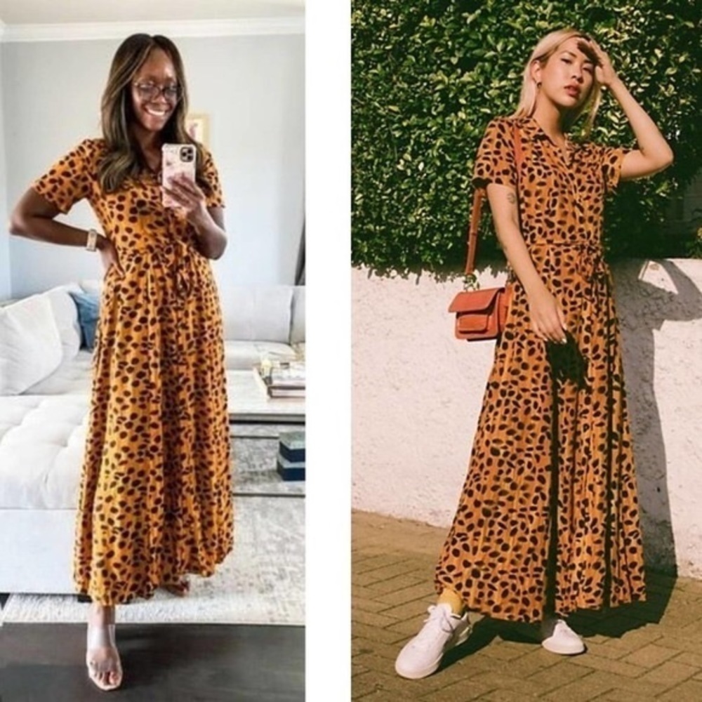 Anthropologie | porridge Vianne maxi animal print button front dress 6 - Picture 11 of 14